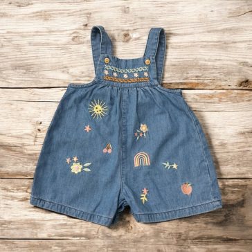 Hímzett, kantáros rövidnadrág