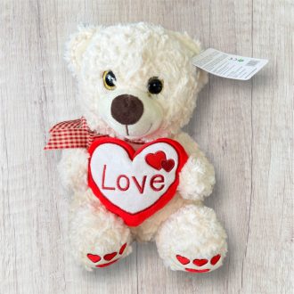 Szerelmes mackó plüss-ÚJ