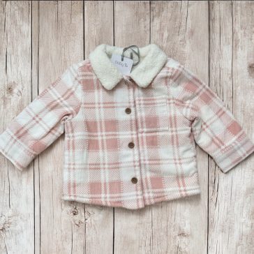 Átmeneti, kockás kabát-ÚJ