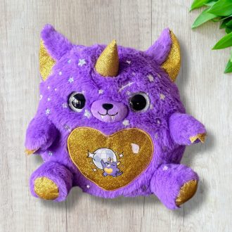 Rainbocorns lila plüss figura