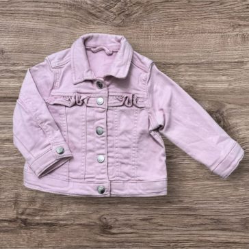 Rózsaszín farmer kabát