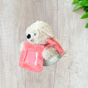 Nici plüss fóka, fényképtartóval