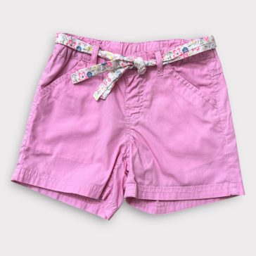 Rózsaszín rövidnadág, virágos övvel