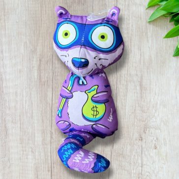 Petmate Fat Cat kutyajáték, mosómedve