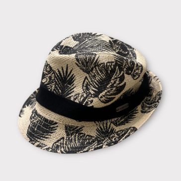 Levél mintás szalmakalap
