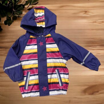 Színes csíkos széldzseki 