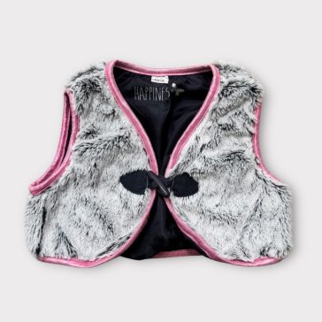 Csini szőrmés mellény 