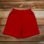 Piros pamut rövidnadrág
