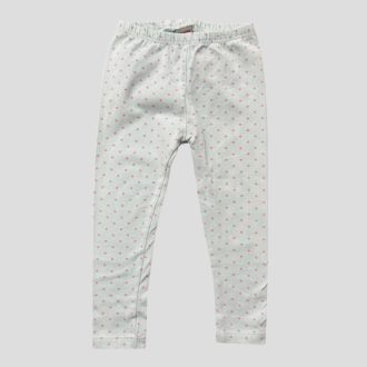 Menta színű pöttyös leggings