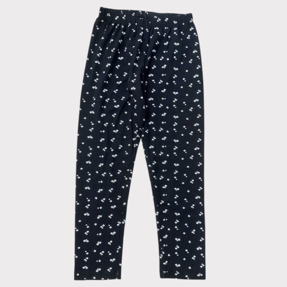 Fekete, apró virágos legging Fekete, apró virágos legging
