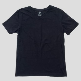 H&M fekete pamut felső 