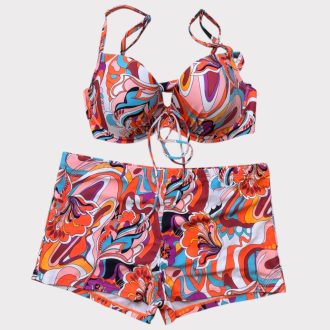 Színes mintás bikini