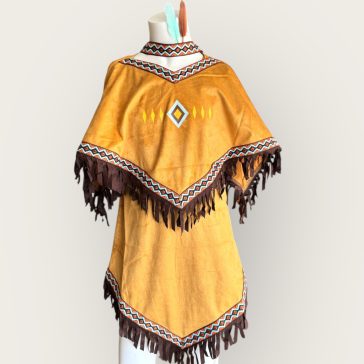 Indiánlány jelmez, fejdísszel-ÚJ